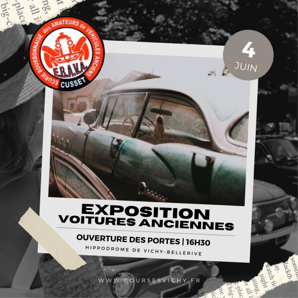 Exposition voitures anciennes - Hippodrome Vichy